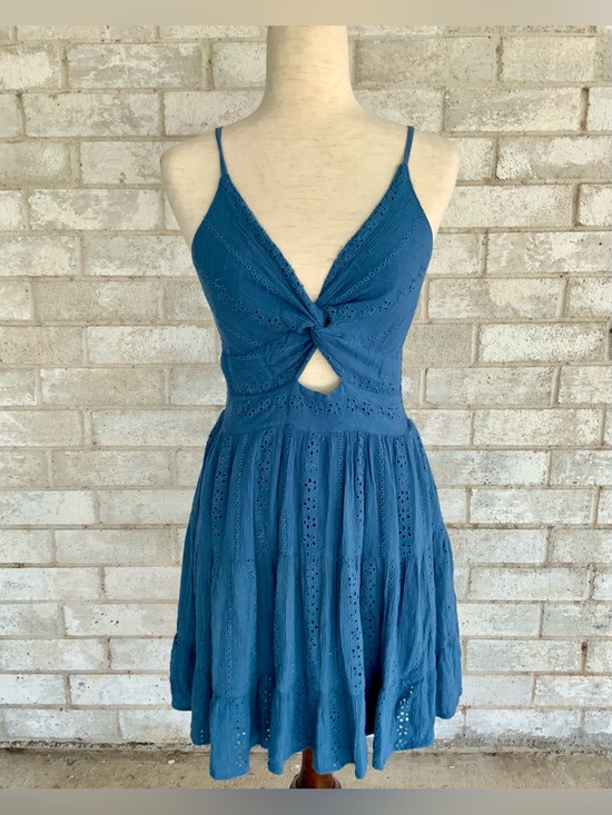 Angie Dresses & Skirts - Women's Angie Eyelet Knot Front Mini Dress Large